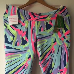 Lilly Pulitzer Luxletic Crop leggings Sea Dreamin